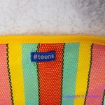 NEW Banana Moon rainbow stripes string tie up teens bikini bottom, size M Yellow Size M Photo 7