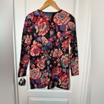 ZARA  Floral Knit Dress /Sweater Size M Photo 6