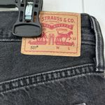 Levi's ‎ Premium 501 Shorts Womens Size 29 Black Distressed Button Fly High Rise Photo 3