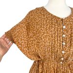 Free People  One Fine Day Floral Mini Dress Chocolate Combo Size Small Photo 1