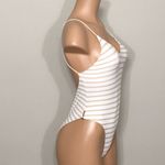 Rachel Pally New  tan and white stripe swimsuit. Photo 5