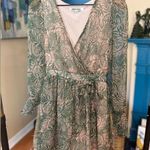 Mimi Chica Green Beige Women’s Floral Dress Photo 0
