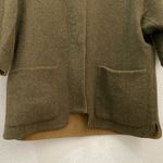 ALPACA INTERNATIONAL Olive Green Baby Alpaca/Wool Blend Hooded Poncho Sweater M Size M Photo 10
