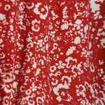 Coolibar‎ Women's Long Ruched Swim Shirt S Red UPF 50+ Floral Tropical Rashguard Size 4 Photo 3