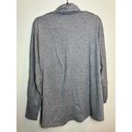 Isaac Mizrahi  Live! Grey Athletic Stripe Sweater Cardigan Oversized XXS Photo 5