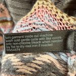 The Limited  Sweater Vest Womens S Tan Pink Fair Isle Open Front Belted Cardigan Photo 10