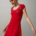 BDG  Urban Outfitters NWT Red Annabelle Tee‎ Mini Dress Contrast Stitch Small Photo 0