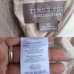 Jenny Yoo Womens Skirt Tan Lace Scallop Hem Size 12 Photo 9