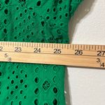 J.Crew  Eyelet Puff Sleeve Top in Brilliant Kelly Size 3X Blouse Photo 7