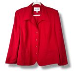 Executive Collection Vintage Hot Red Textured Conventional Boyfriend Blazer 20W Photo 1