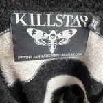 KILLSTAR  black and gray beetle crop fuzzy sweater size XXL Photo 5