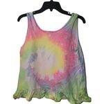 TRENDS Tie Dye Tank Top Sleeveless Ruffle Hem Casual Trendy Top Size M Photo 1