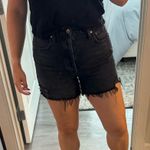 AGOLDE  Black Denim Shorts Photo 6