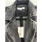 We Wore What NWT Long Sleeve Rigid Denim Blazer Baw Black Acid Wash Women's Size S Photo 3