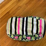 GYPSEA BLUE HANDMADE BICYCLE BASKET LINER BEACH BAG BLACK PINK FLAMINGO Photo 5