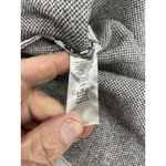 Loft Womans Petite Long Sleeve Pullover Sweater MP Black White Animal Print Photo 3