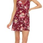 Flora Nikrooz FLORA by Women's Lace Trimmed Knit Chemise Size Medium Photo 0