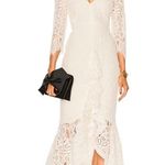 Alexis Off white lace midi Nadege Mermaid bride dress size small Photo 0