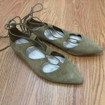 Loeffler Randall  Brown Suede Lace Up Ballet Flats Photo 3