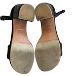 EUC ELF Leather Heeled Whipstitch Sandals Black Size 7.5 Photo 9