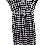 Boden Dress Short Sleeve Knee Length Navy Blue White Surplice Neck US 6/UK 10 Photo 0