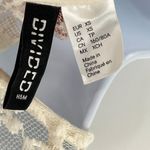 Anthropologie Divided H&M Sheer Ivory Off White Flowy Lace Blouse Babydoll Top Shirt Mesh Photo 5