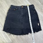 One Teaspoon  Fox Black 2020 High wasted mini denim skirt size 26 Photo 3