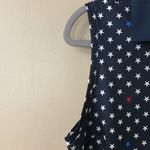 Lady Hagen  Navy Star Pattern Sleeveless HydroDri Golf Polo | Shirt Photo 2