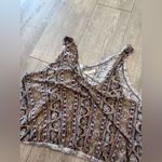 Free People  Multicolor Paisley V-Neck Tank Top Photo 5