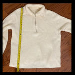 Toppies Cream Oversized sweater with zip-up collar - Size medium Photo 7