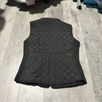 Active USA Womens Vest Puffer Black Gold Accents sleeveless medium stylish zipper pockets Photo 2