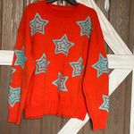 Orange Star Pattern Sweater Size 2X Photo 2