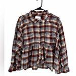 Lucky Brand  Women’s Plaid Western Babydoll Shirt XXL Photo 0