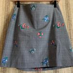 EXPRESS  Floral Grey Short Mini Skirt Bottom Formal Clothing Fashion Women Size 8 Photo 0