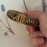 Tiger Striped Stretch Bracelet Gold Photo 3