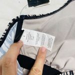 Island Escape Marrakesh Horizon Tankini Top Shirring Black Beige High Neck Sz 6 Photo 4