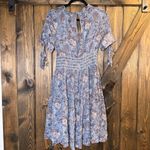 Frye Boho Floral V Neck Tiered Mini Dress Photo 1