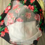 Voodoo Vixen Floral Black & Red Floral Swing Dress Size XS Photo 4