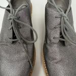 Eileen Fisher Everly Derby Leather Platform Oxford Shoes Womens 7 Silver Lace Up Photo 3