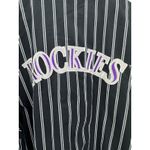 Starter Vintage Colorado Rockies‎  Jacket XL Black Purple Pinstripe MLB Basebal Photo 6