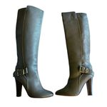 Chloé CHLOE Tucson Gray Boots Leather Adjustable Belt Knee High Tall Italy EU 38 /7.5 Photo 3