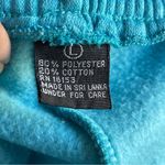 None Teal Fleece Lined Jogger Sweatpants Sz L Photo 4