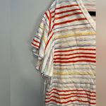 Lisa Todd Striped Tee Cinched Sleeves Cotton Sz M Shirt Size M Photo 6
