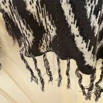 Billabong  Black White Aztec Fringe Open Front Boho Kimono Cardigan Festival L Photo 6