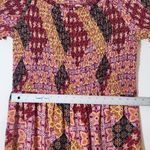 Xhilaration  Smocked Multicolor Boho Patchwork Jumpsuit XXL Photo 6