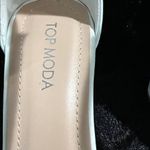 Top Moda  Elegant White Heels with Glittering Silver Straps Photo 1