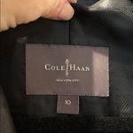 Cole Haan Women’s Lambskin Jacket Black Wing Collar Size 10 Photo 5