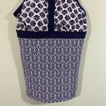 Lands' End Navy Floral Prints Tankini Swim Top Size 4 Photo 2