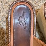 Freebird Leather Cognac Brown Platform Espadrille Wedge Heel Sandals Slip On Size 10 Photo 2