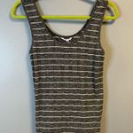 Splendid Tank Heather Charcoal & Oat Stripe Lila Slim Fit Tank Top Sz S GUC Photo 1